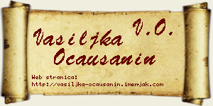 Vasiljka Očaušanin vizit kartica